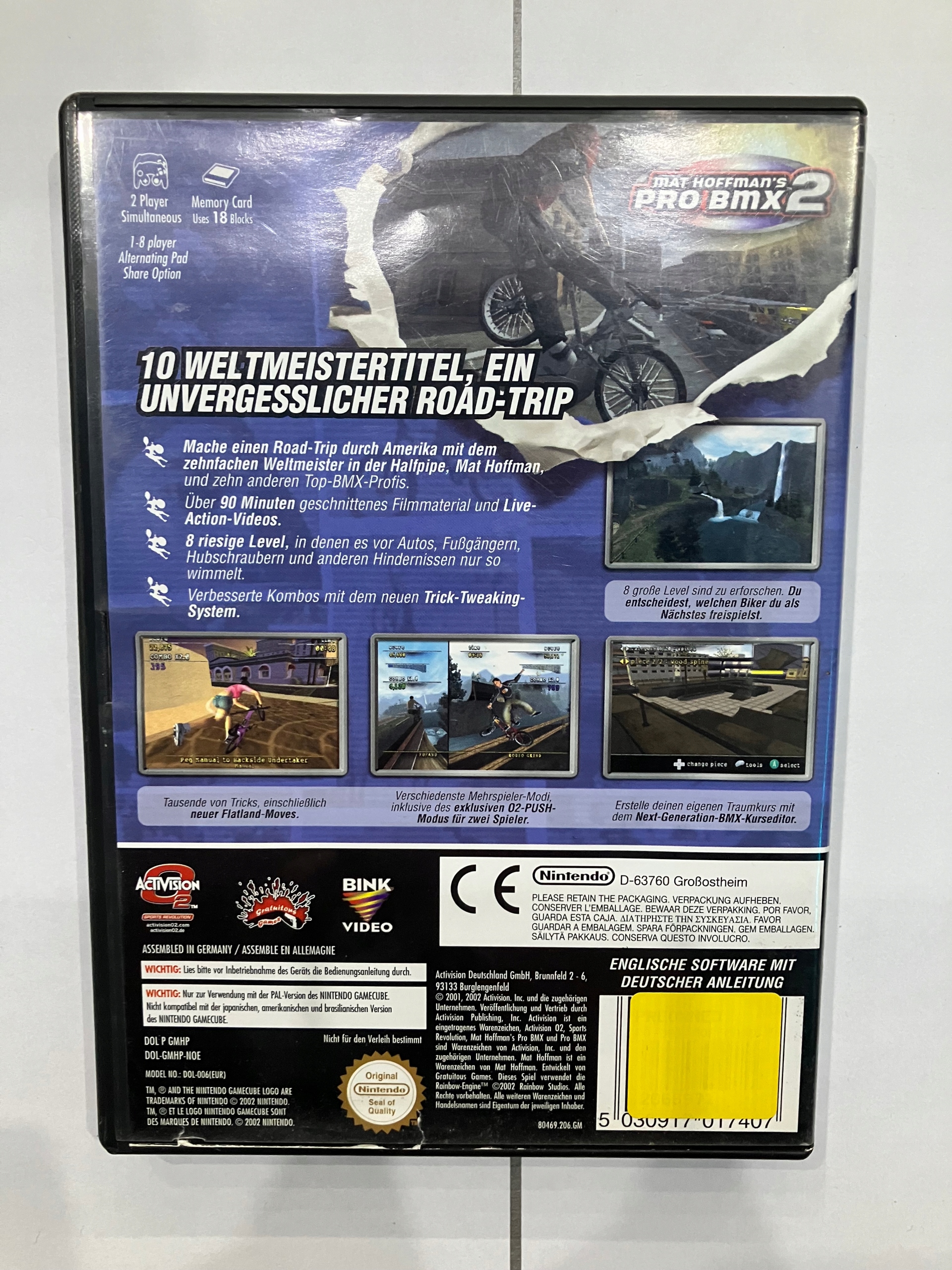 Nintendo Gamecube Mat Hoffman's Pro BMX 2 - Niemiecka Wersja Platforma Nintendo GameCube