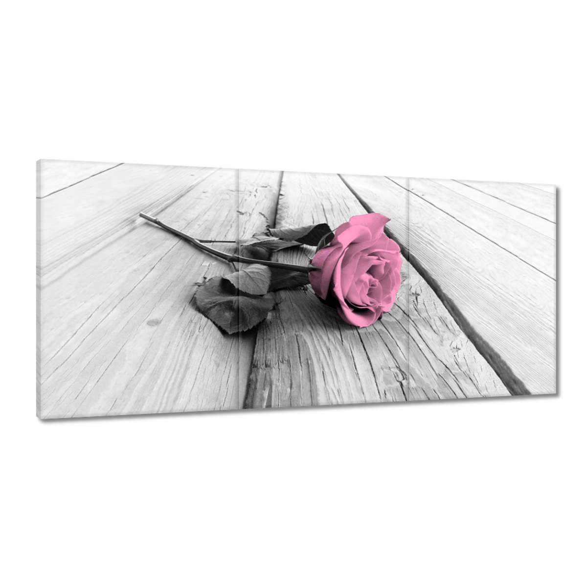Obrazy 210x100 Ruža na svetlých doskách