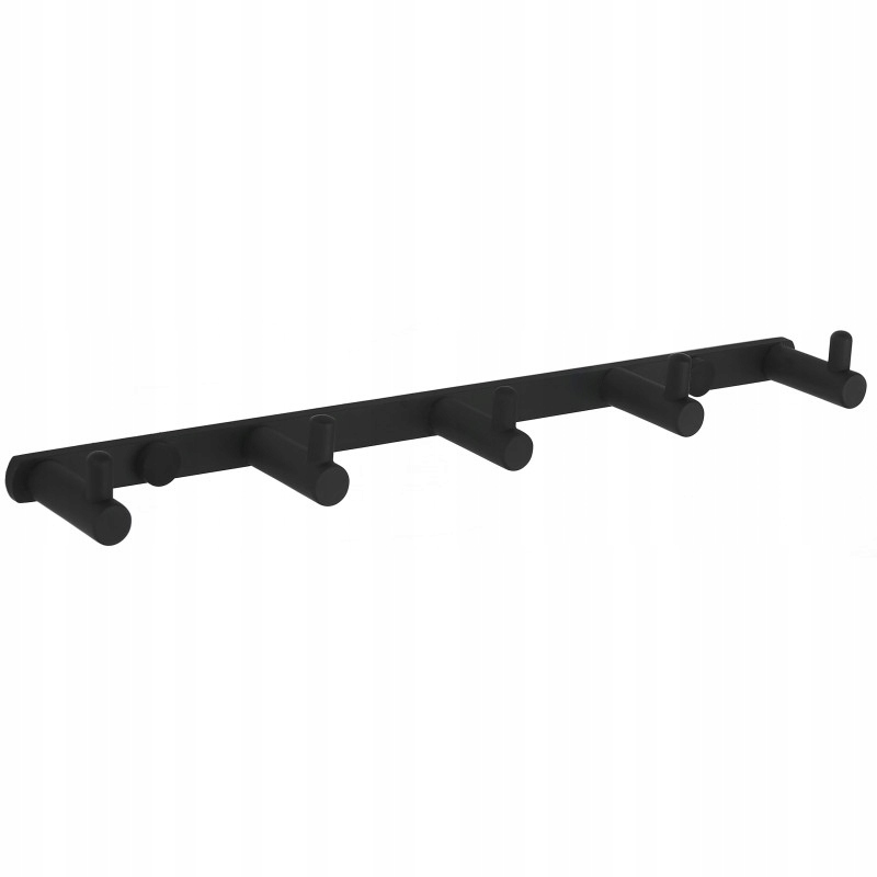 Mexen háček na ručník s pěti úchyty, Černá