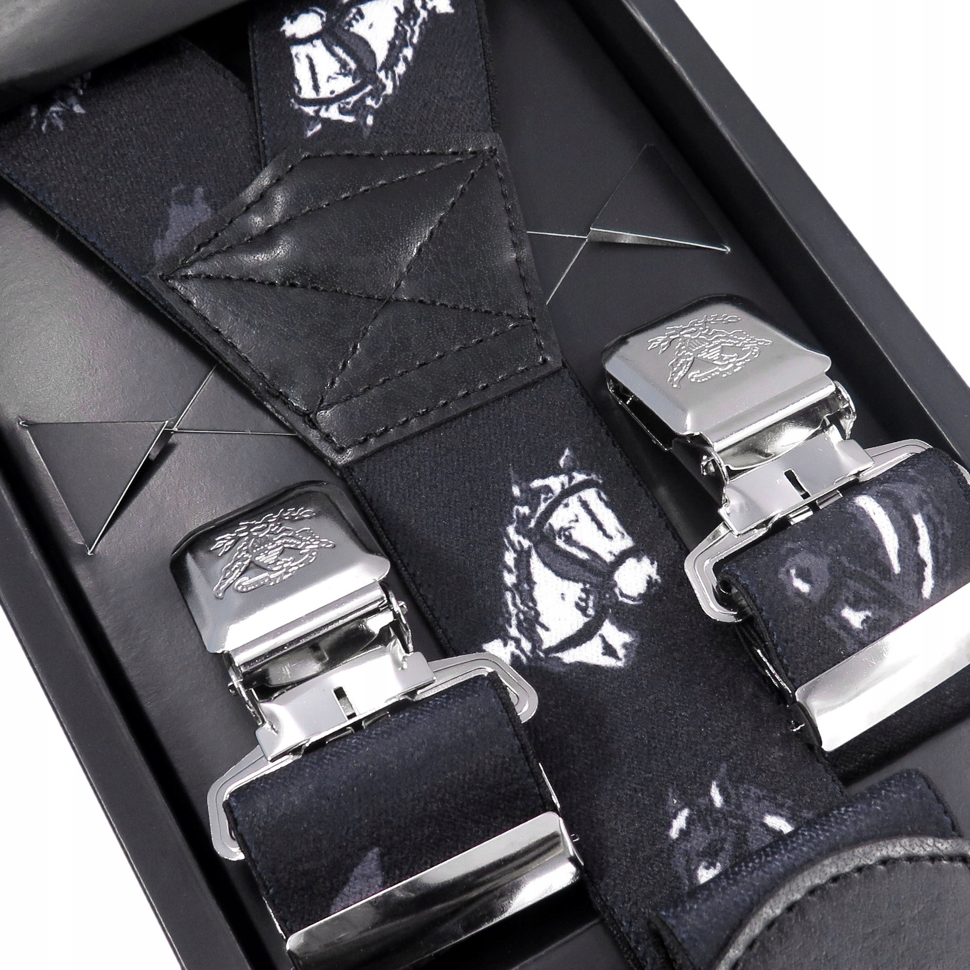 

Szerokie szelki męskie do spodni w konie SZ80