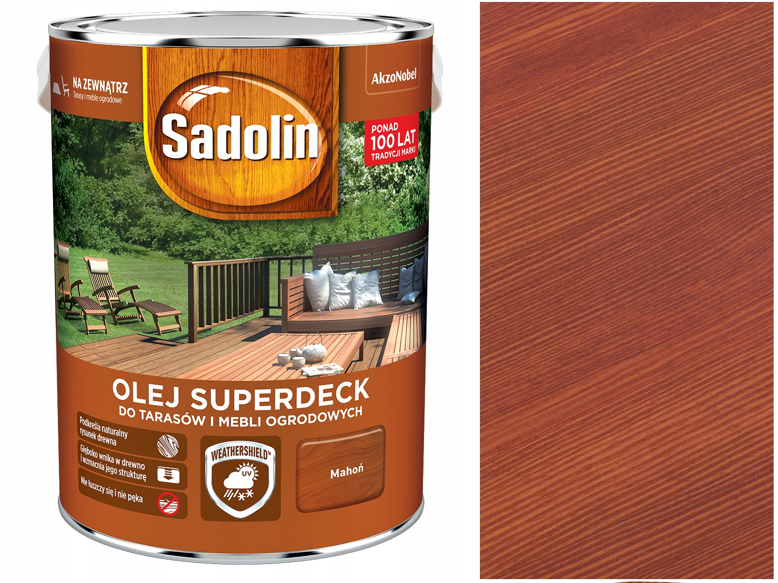 

Sadolin Superdeck olej do tarasu Mahoń 2,5L