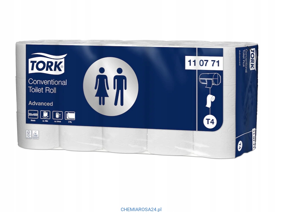 

Tork Papier toaletowy Biały T4 2W 110771- 30 rolek