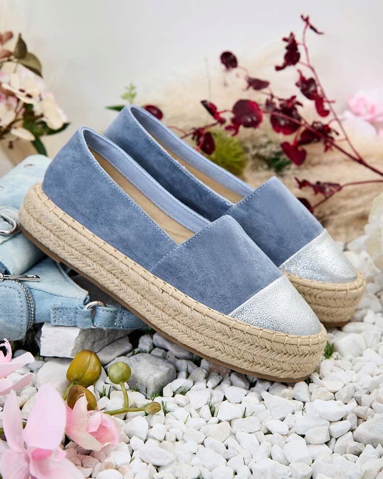 NIEBIESKIE ESPADRYLE DAMSKIE DERALLE 40 Płeć kobieta