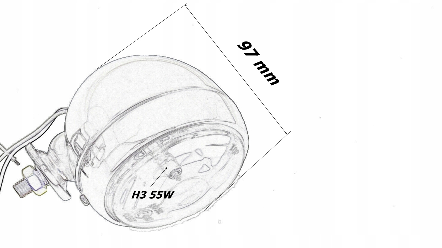 LAMPY LIGHTBAR NA GMOL KAWASAKI VN1600 MEAN STREAK Producent inny