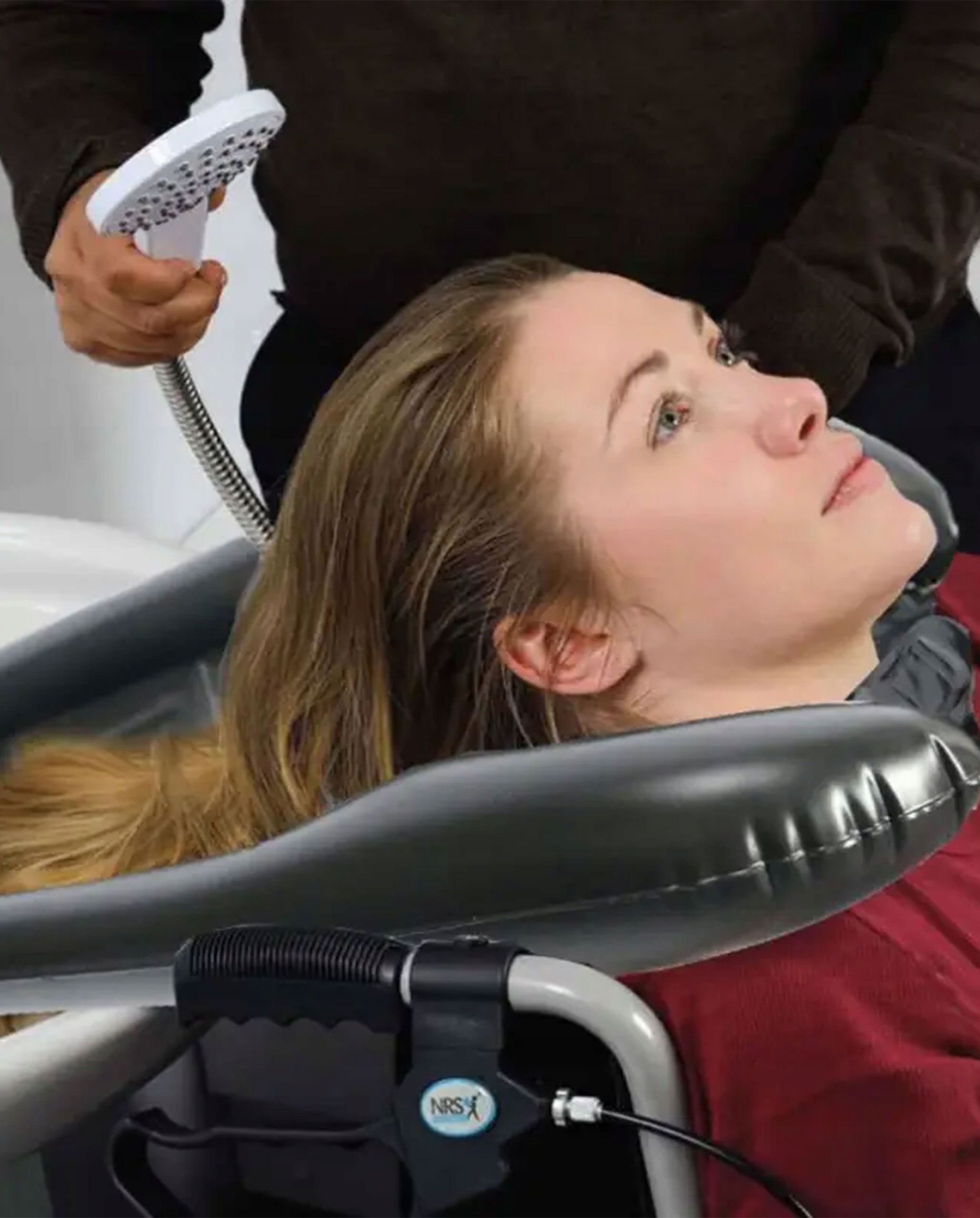 FEJMOSÓ MEDENCE Fodrász ereszcsatorna Spa Ház Nappali Felfújható Fekete Hosszúság 60 cm