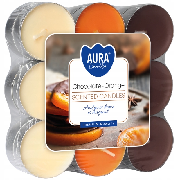 BISPOL PODGRZEWACZE 18 szt czekolada-pomarańcza