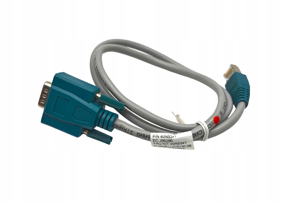 NOWY KABEL DB9 MĘSKI do RJ45 DO KONSOLI CISCO DELL IBM RS232 RS-232 CZARNY