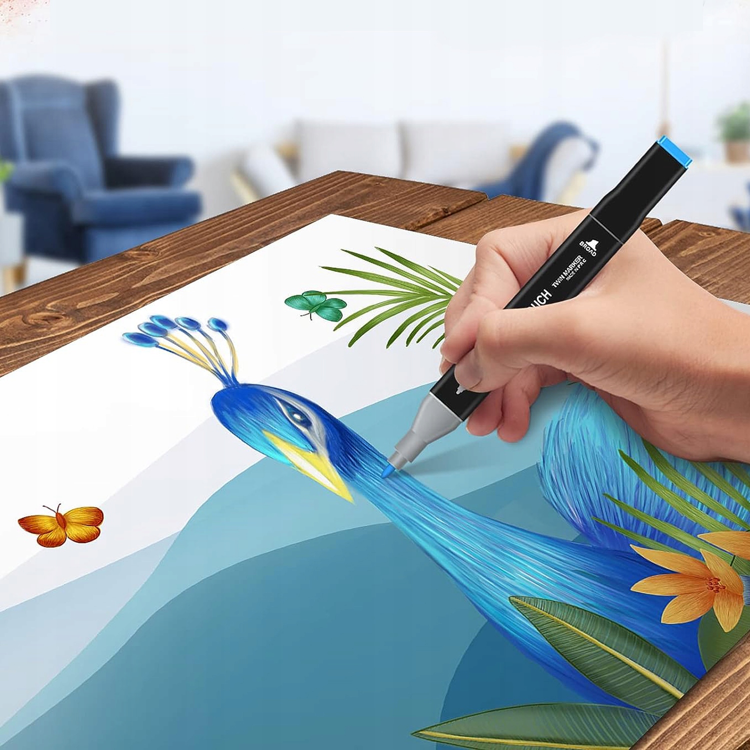 MARKERY ALKOHOLOWE 80 SZT. Flamastry Mazaki Pisaki Rodzaj promarkery