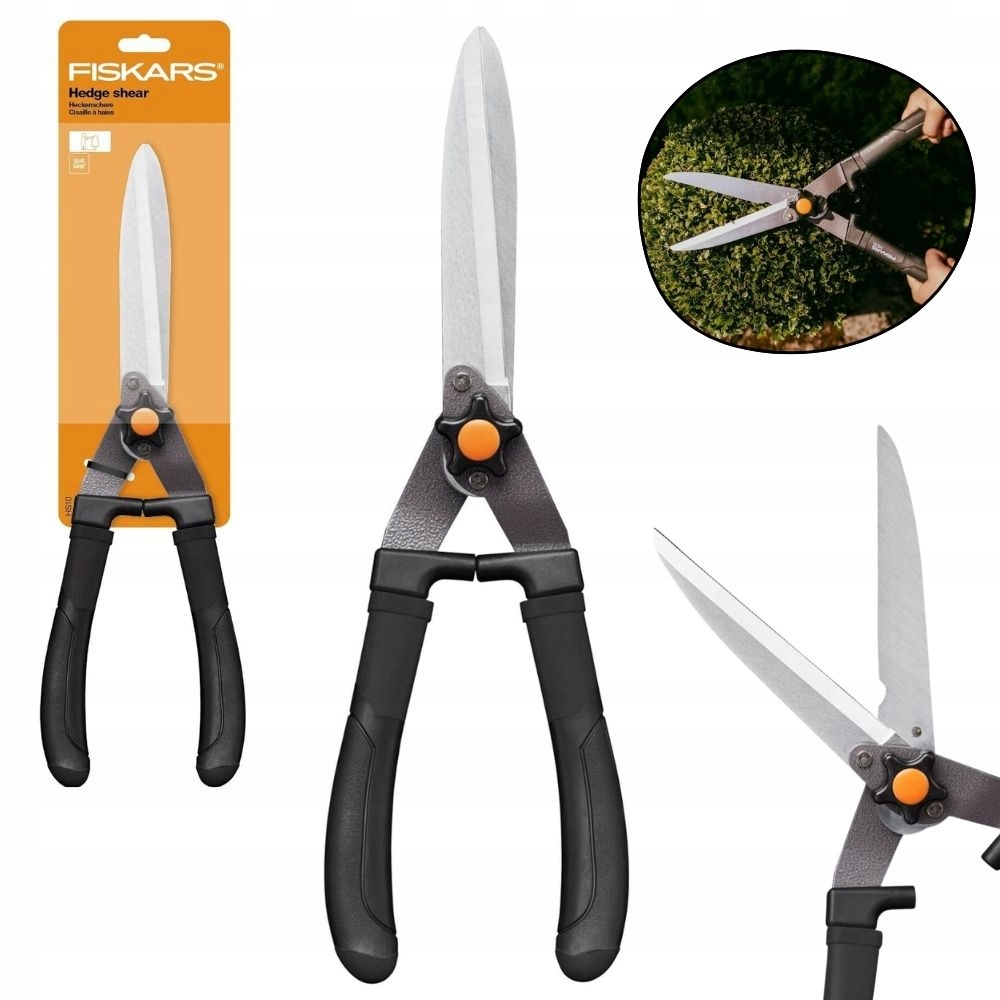 Ruční Nůžky Na Živý Plot A Keře Fiskars HS10 Hedge 19 CM Ocel