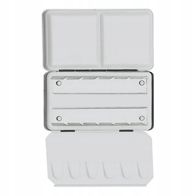 Kovové pouzdro na 12 akvarelových polokostek paleta, pocket box