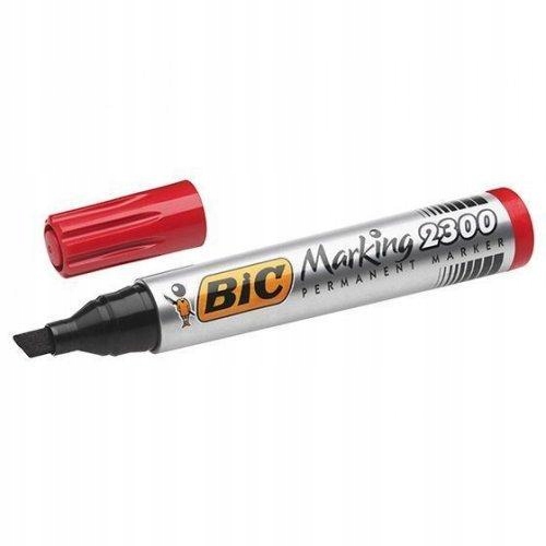 

Marker permanentny Bic Marking 2300 red Ścięty