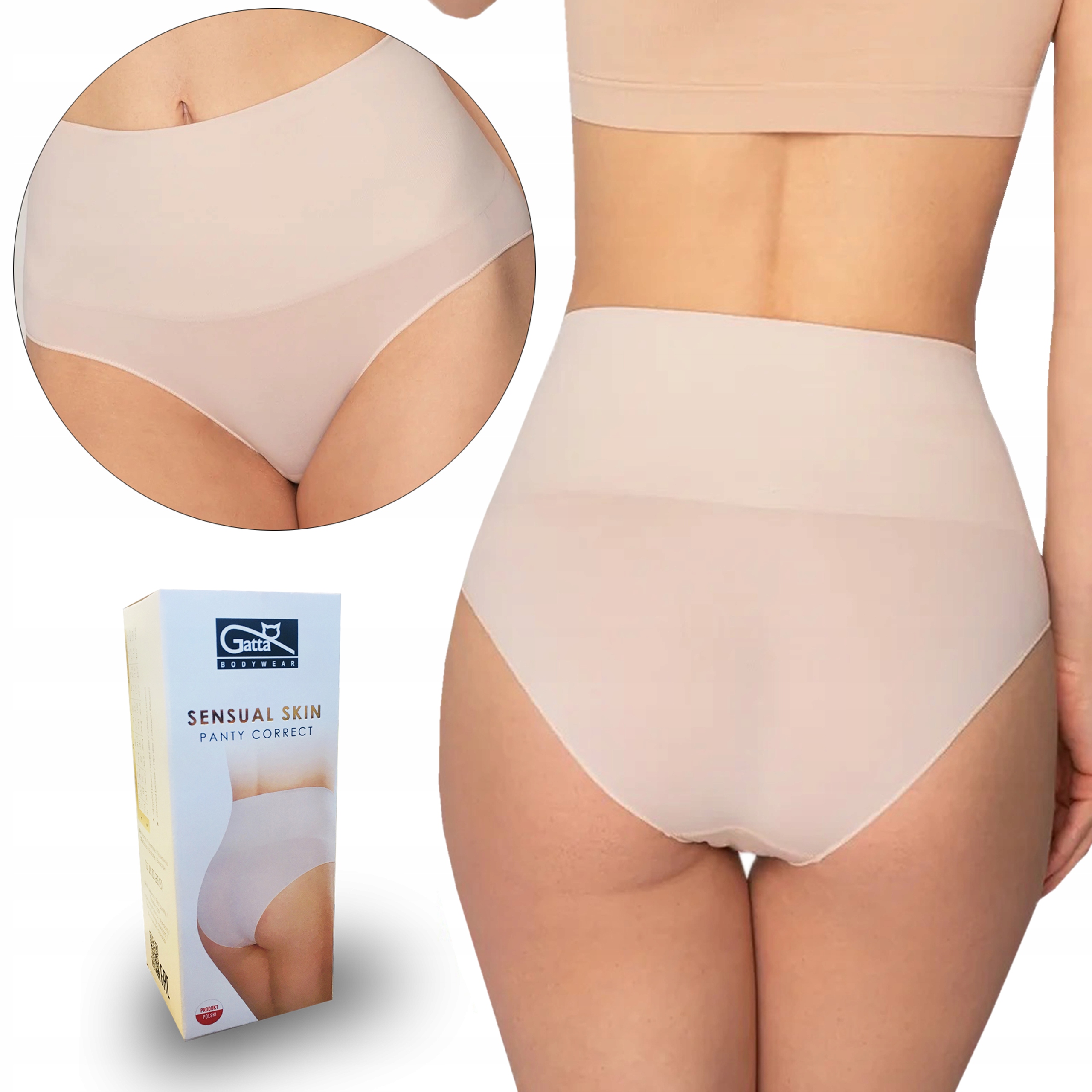 

Bezszwowe majtki Gatta Panty Sensual, nude, L