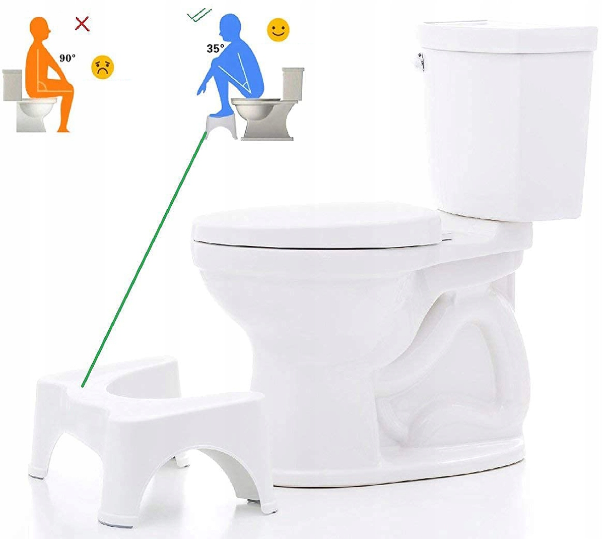 Podnóżek Łazienkowy Stołek Podest Taboret Biały Schodek do Toalet Toaletowy Marka Operum