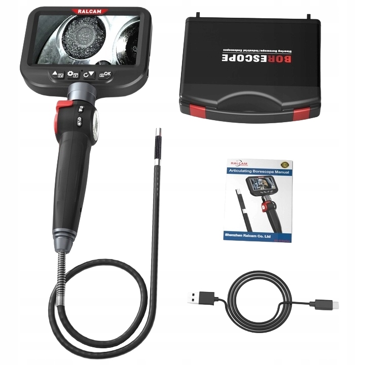 Priemyselná kamera Boroskop Ralcam H408B Endoskop 8 mm Led Full Hd ovládaná