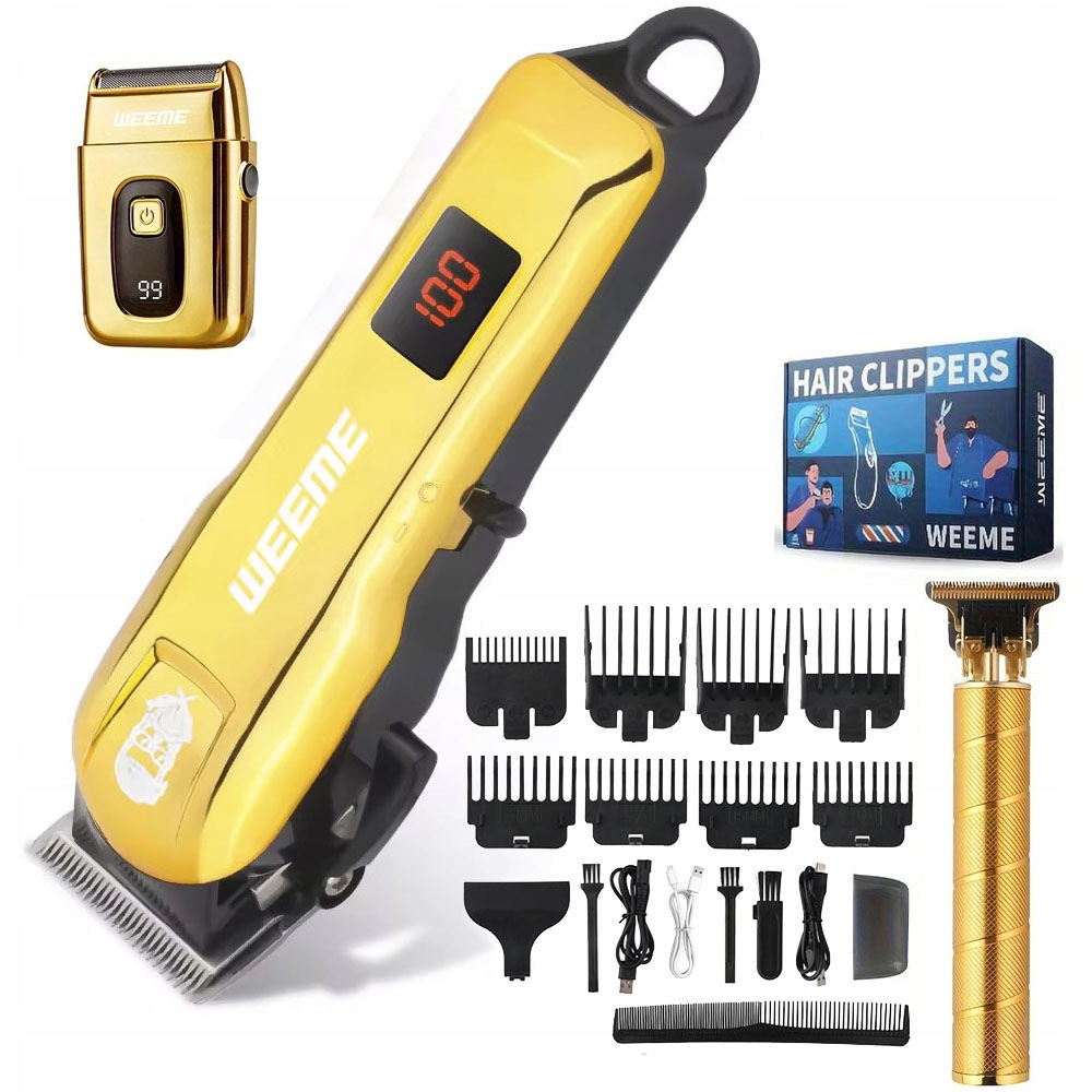 Stříhací Strojek Na Vlasy, Vousů, Těla, Zastřihovač A Holicí Strojek Barber