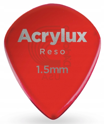 3AR7 Acrylux Reso Jazz mała kostka gitarowa akrylowa 1.50 mm Usa D'Addario