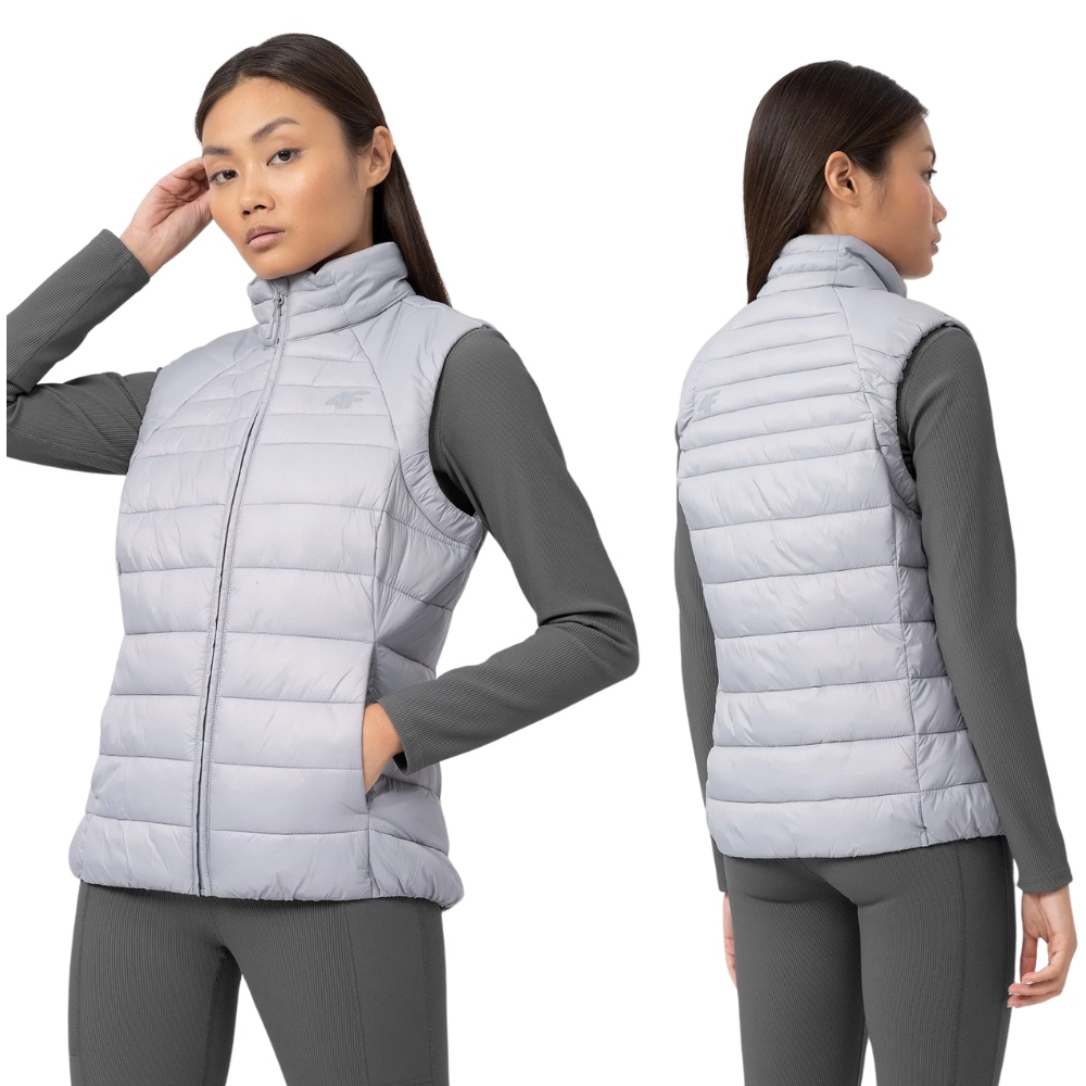 4F Dámská Sportovní Prošívaná Bunda Bez Rukávů Přechodová Vesta vel.