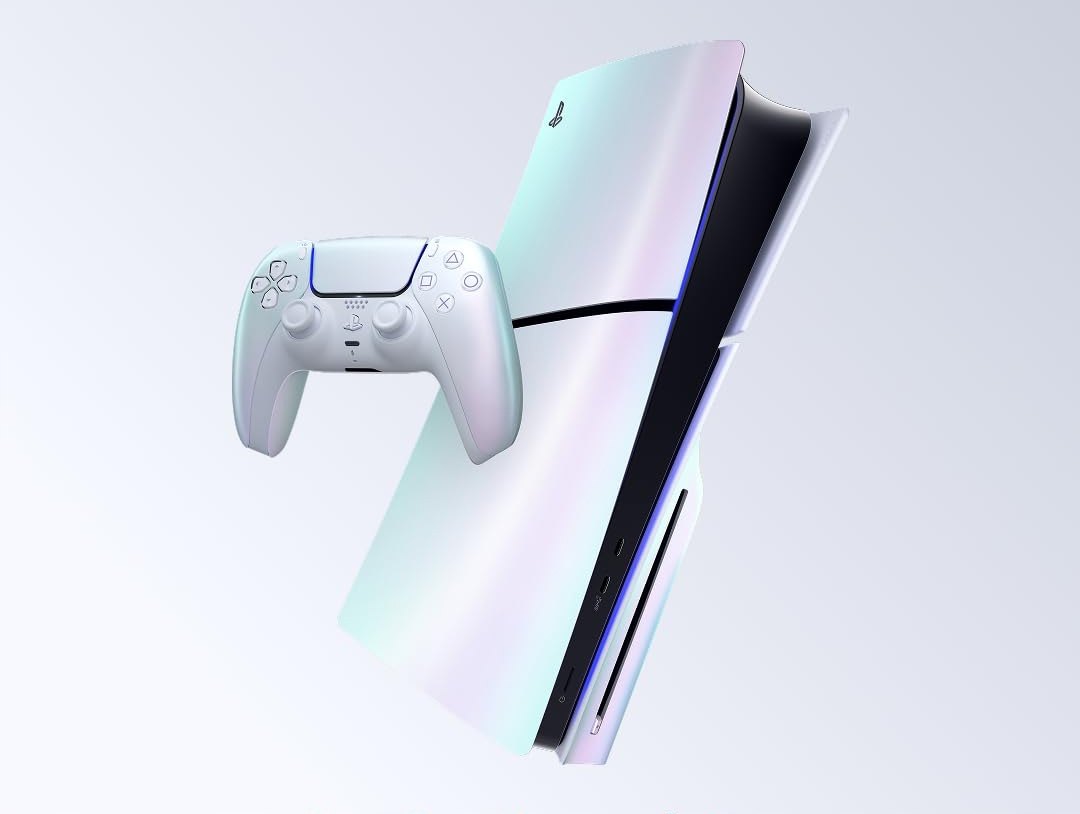 Konzola PS5 Slim CFI-2016A Chroma Pearl Edition 2 Pady Chroma Pearl