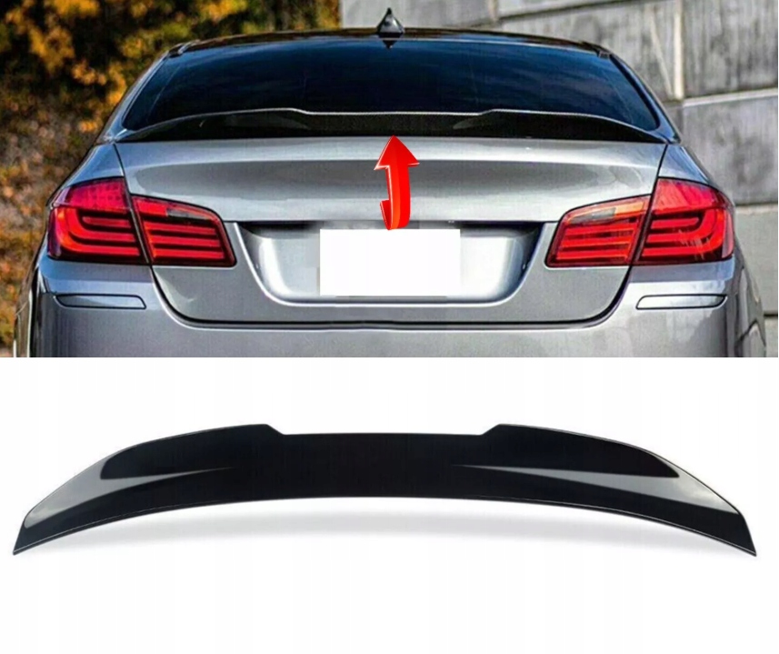Bmw F10 2010-2016 Spoiler Psm Zadní Klapka Zavazadlového Prostoru Letka Spoiler Černá