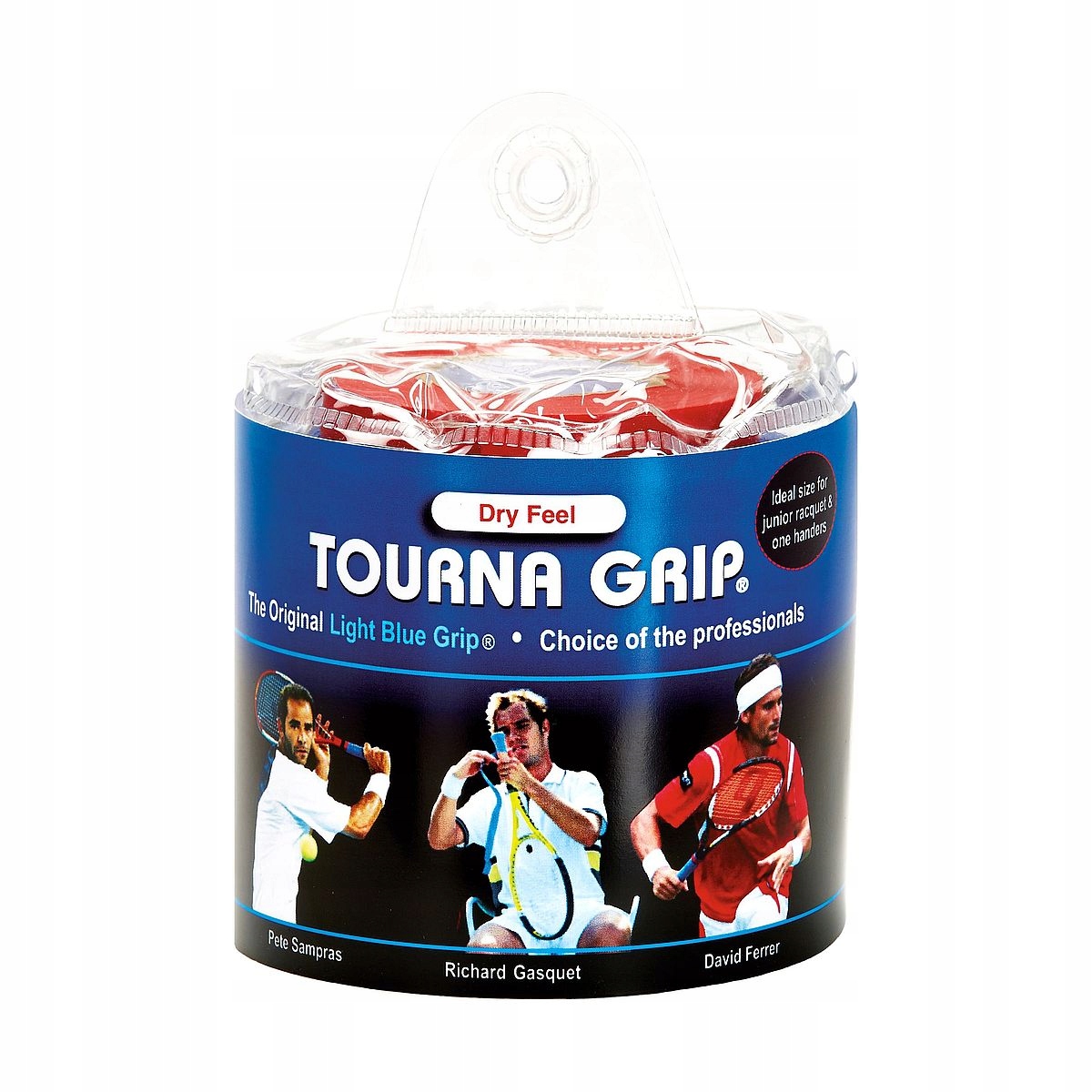 Vrchní obaly Tourna Grip Dry Feel Tour Pack Blue 30 ks