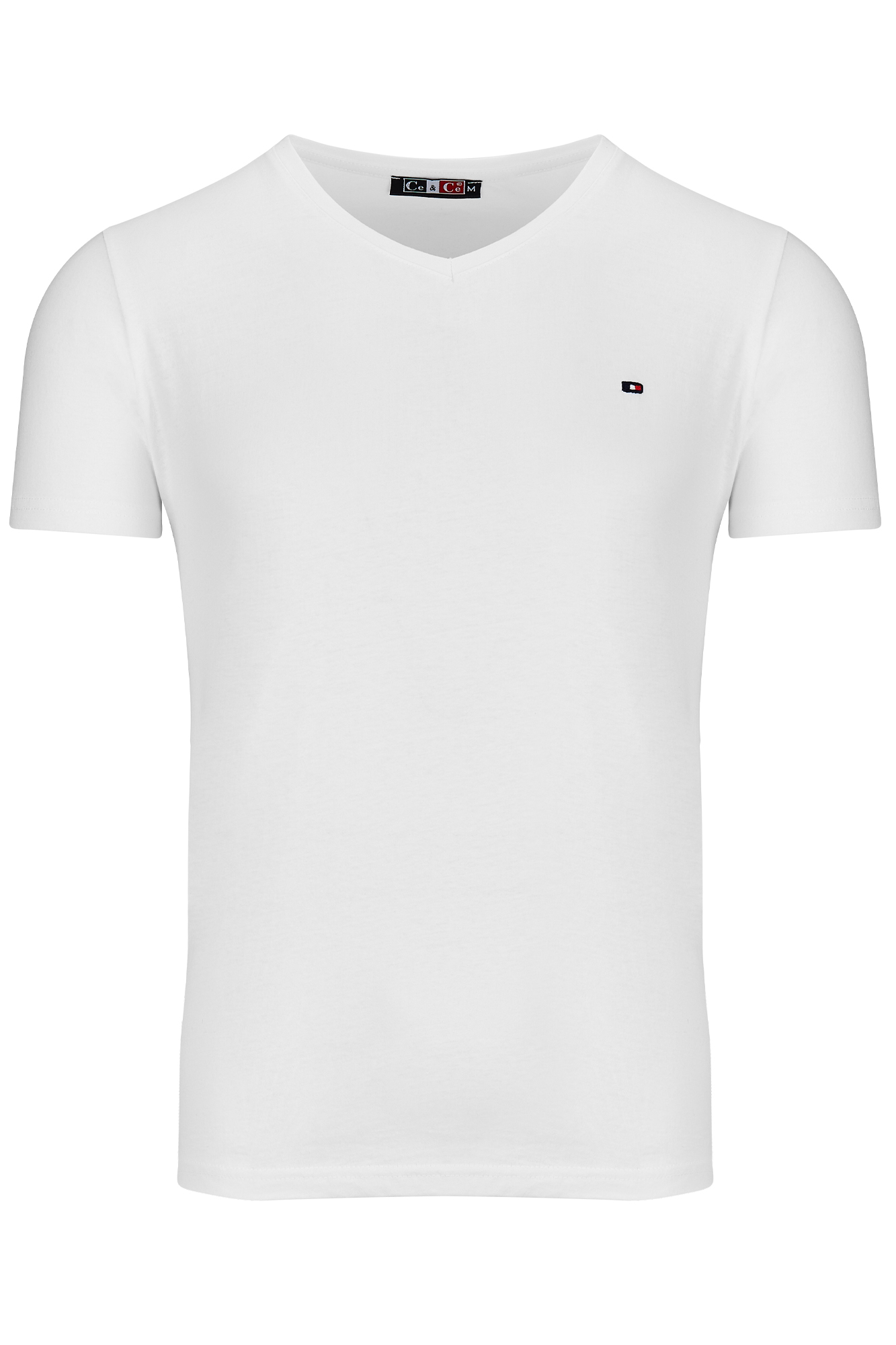 

T-shirt Koszulka Męska Biała Gładka Bawełna : L