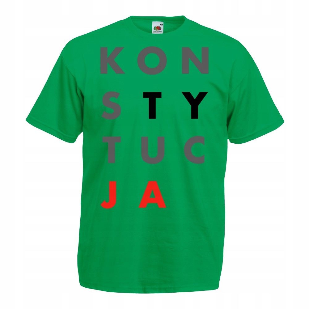 

koszulka konsTYtucJA demokracja duży nadruk A3 S