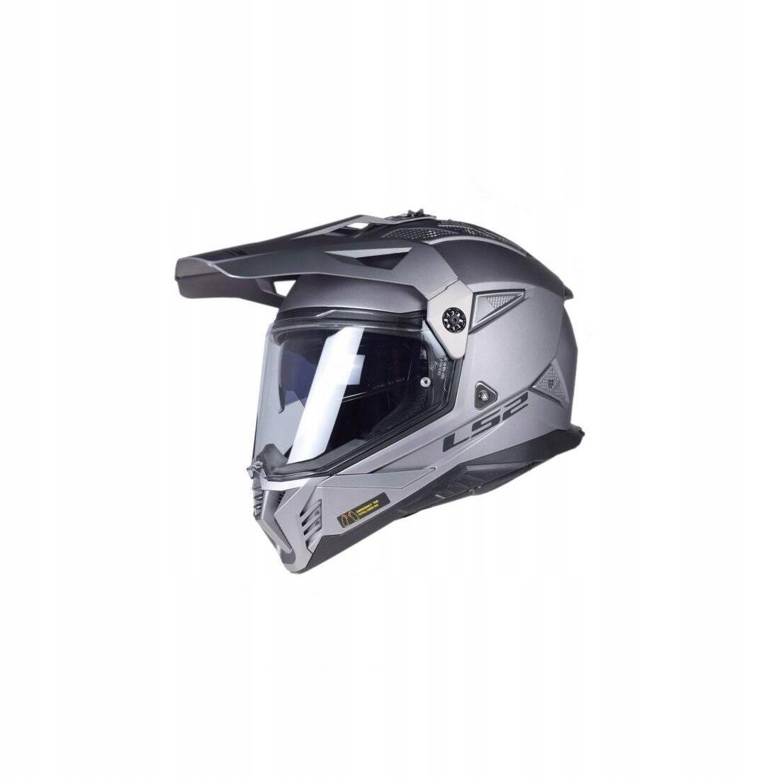 LS2 MX702 Pioneer II prilba dual šedá matná S
