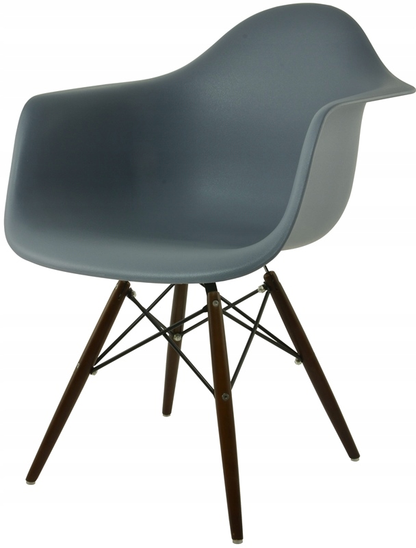 Křeslo Dankor Design Daw Silné Šedé Nohy Hnědé