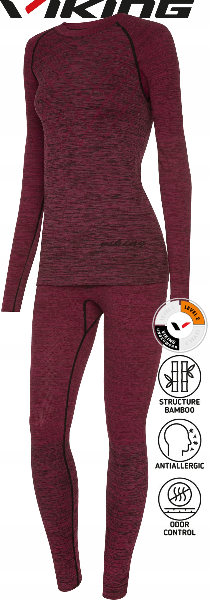 Bielizna termoaktywna Viking Petra Bamboo Set L