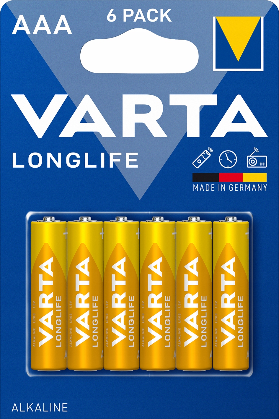 

6x Baterie alk. Varta Longlife LR3/ Aaa