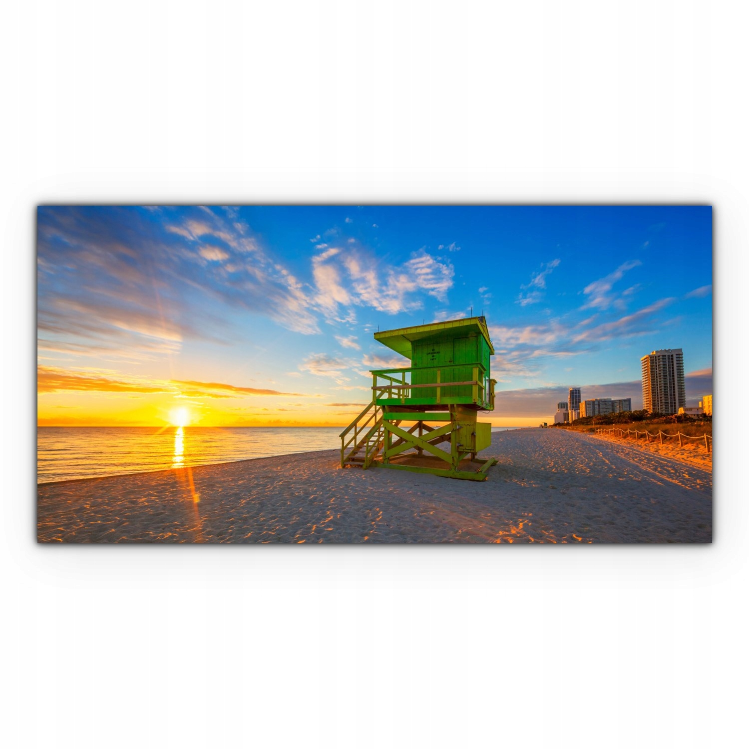 

Canvas na ramie ścienny 140x70 Miami Wschód Słońca