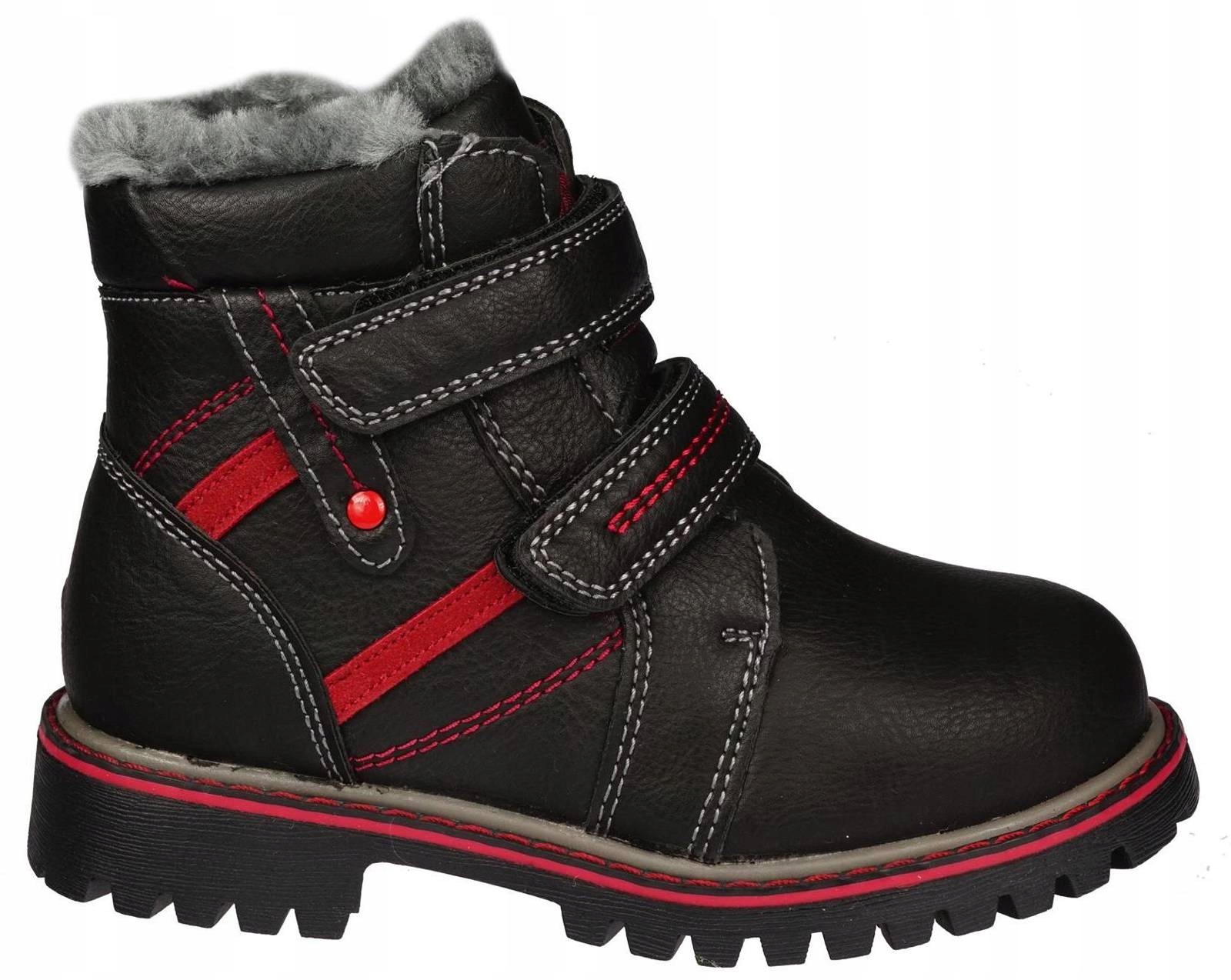 Dziecięce zimowe buty Clibee AH-94ABLRE czarne 23