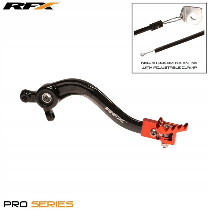 Páka zadnej brzdy Rfx Pro Ft (čierna/oranžová) FXRB5040099OR
