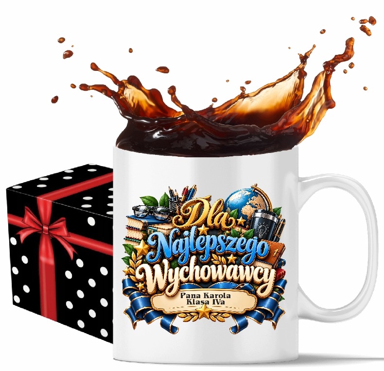 dla Wychowawcy Klasy Kubek Personalizowany z imieniem napisem