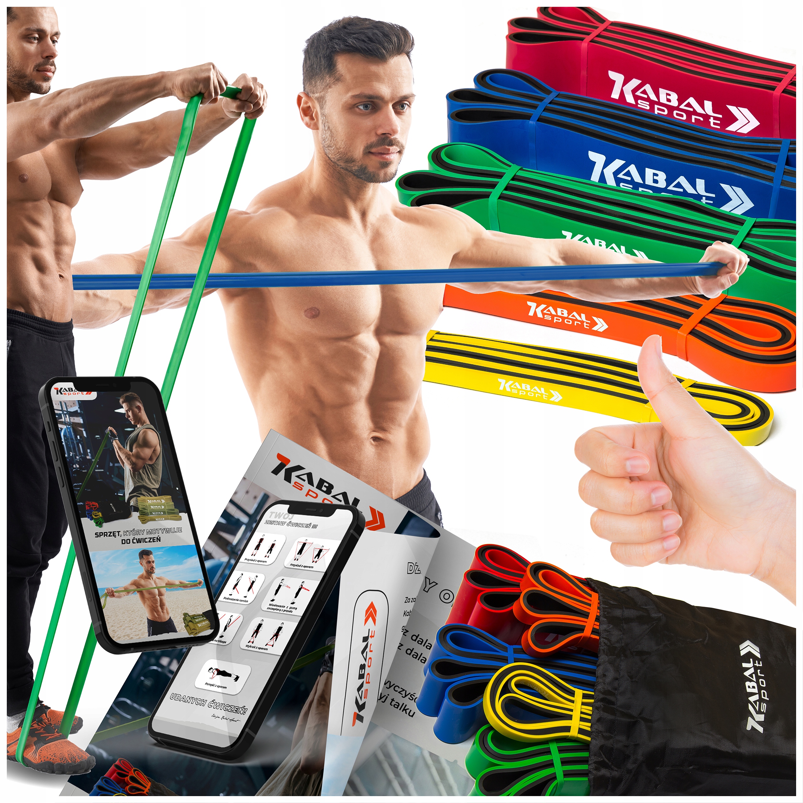 

Gumy Do Ćwiczeń Power Band Zestaw 5 Gum Oporowe