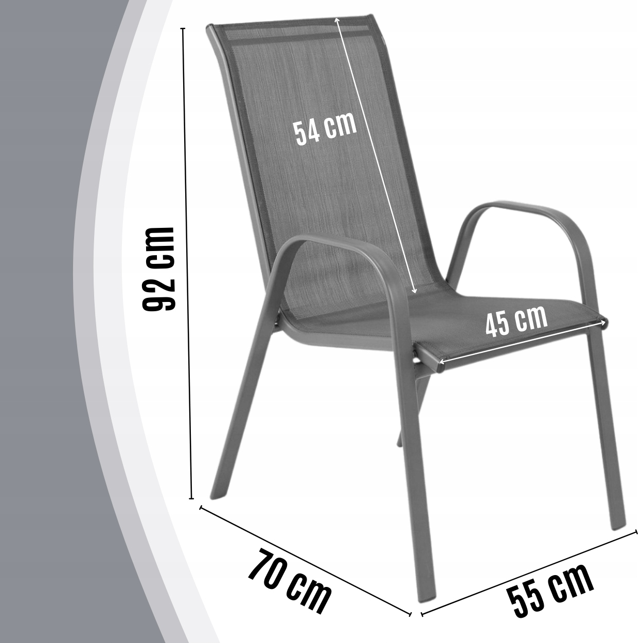 ZESTAW KRZESEŁ NA BALKON TARAS KRZESŁO OGRODOWE FOTEL DO OGRODU TARASU 4szt Waga produktu z opakowaniem jednostkowym 21.75 kg