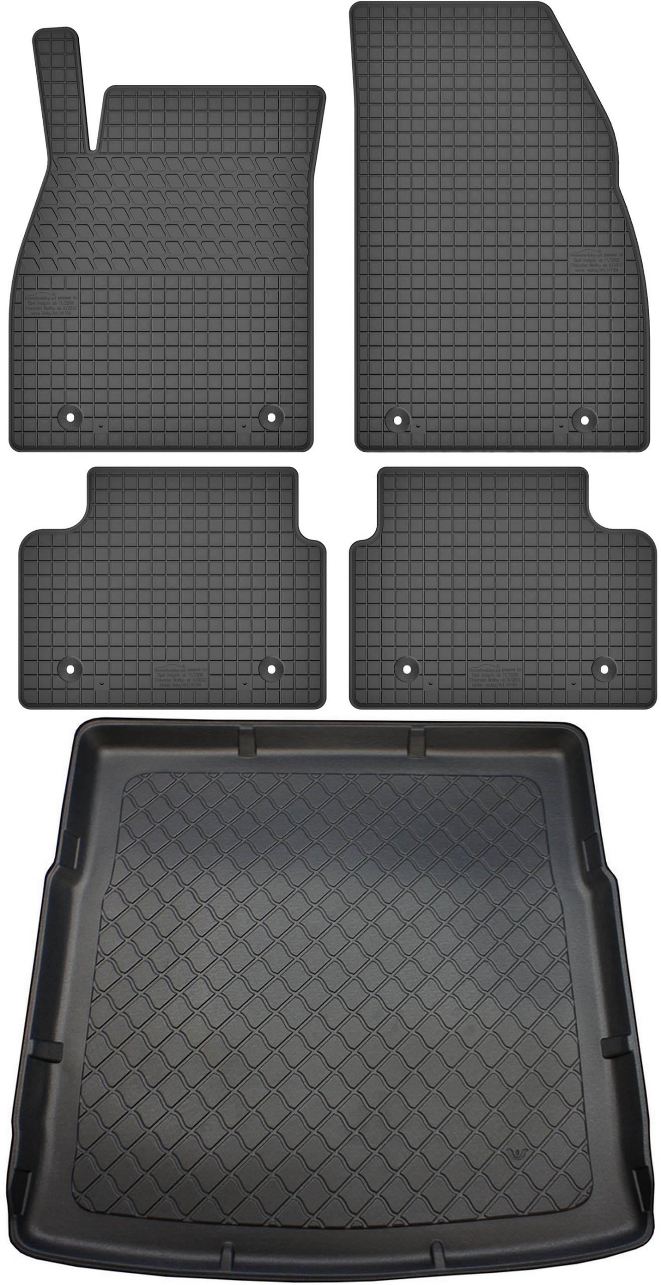 Opel Insignia A Kombi 2009-2014 Koberce s rohožou