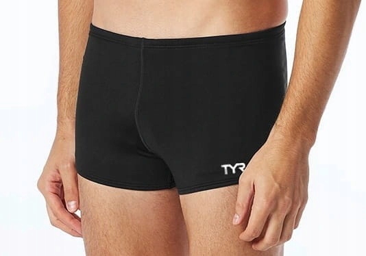 Pánské plavky boxerky Tyr Solid černé M (UK34)