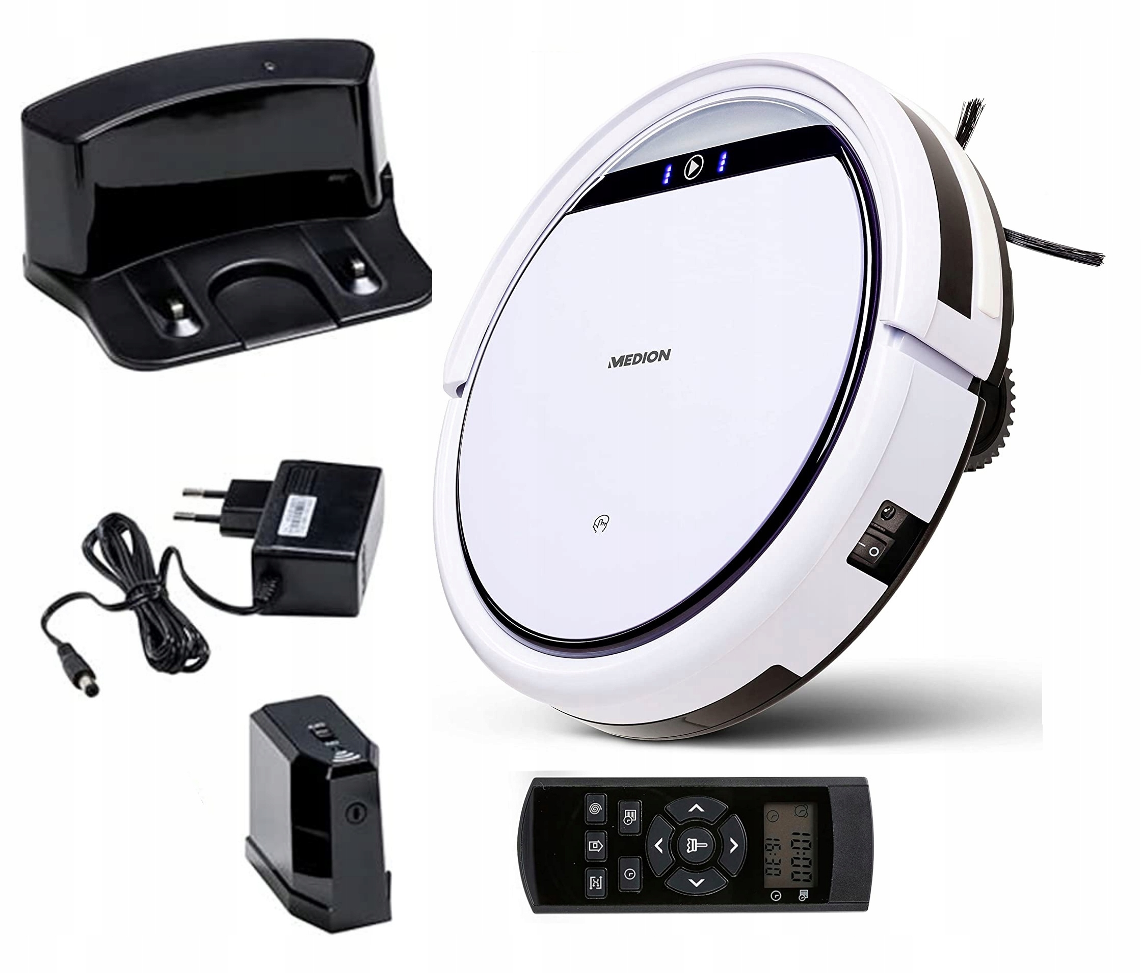 INTELIGENTNY ROBOT SPRZĄTAJĄCY AUTMATYCZNY MOCNY ODKURZACZ Moc 20 W