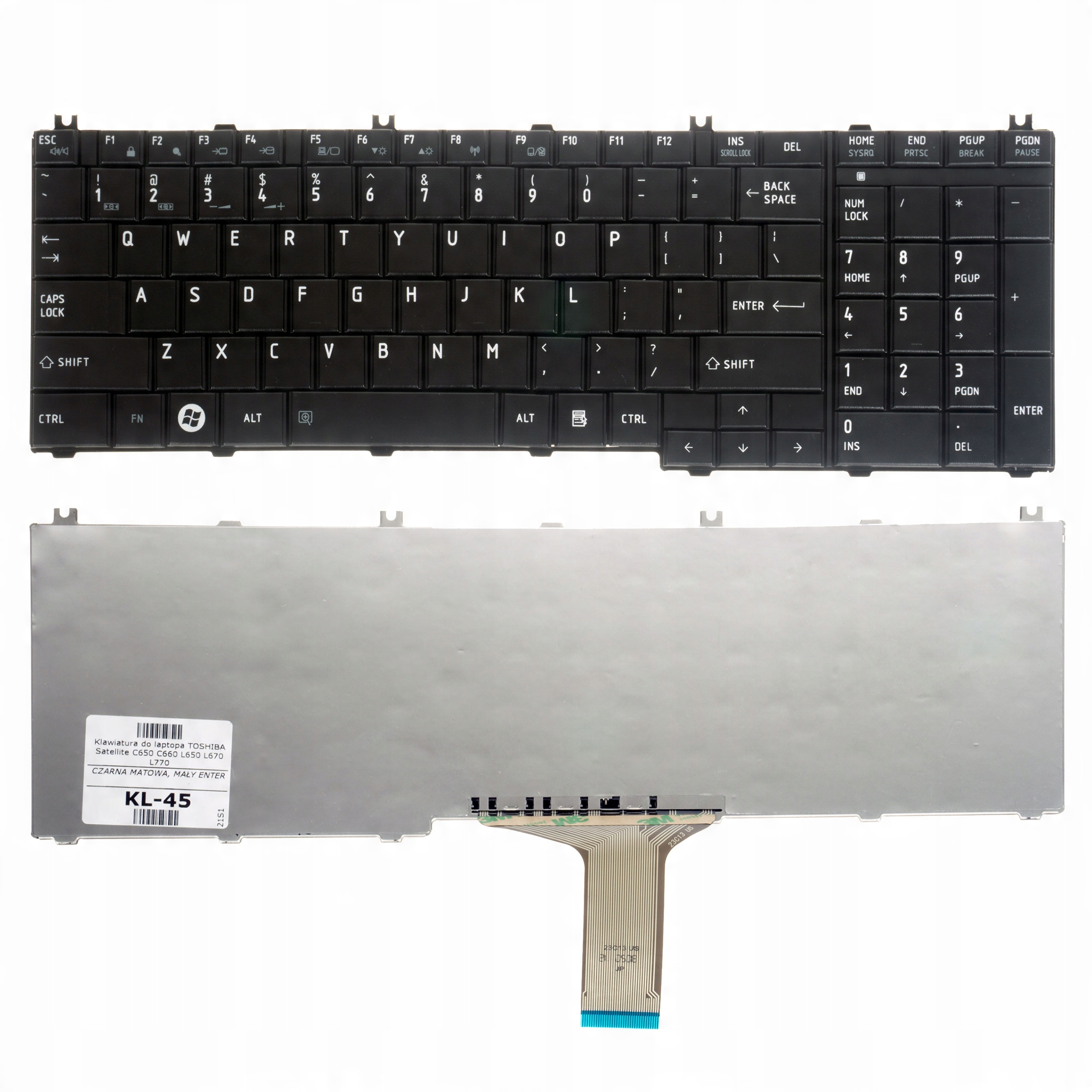 

Klawiatura Toshiba C650 C660 L650 L670 L770