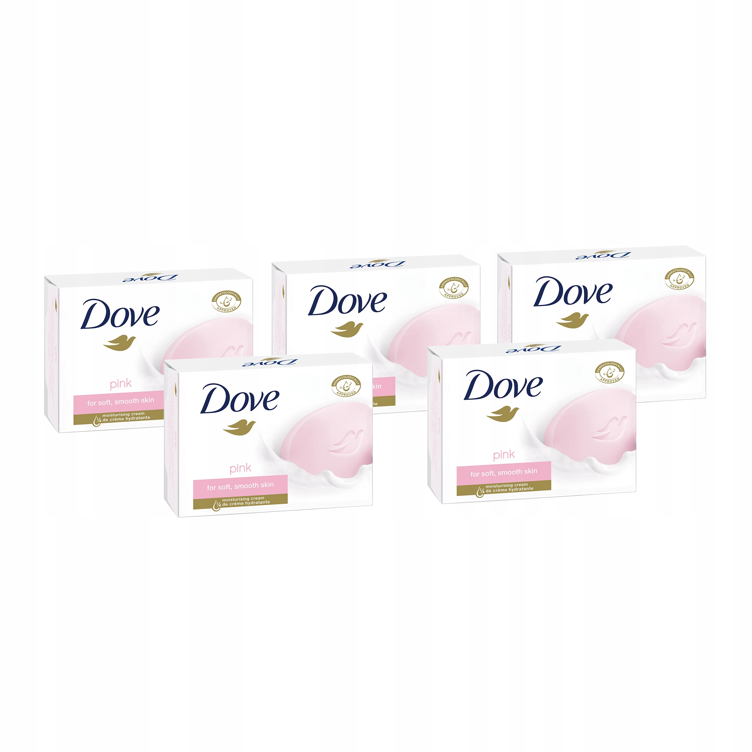 

Dove Pink kremowe mydło w kostce 5 x 100 g