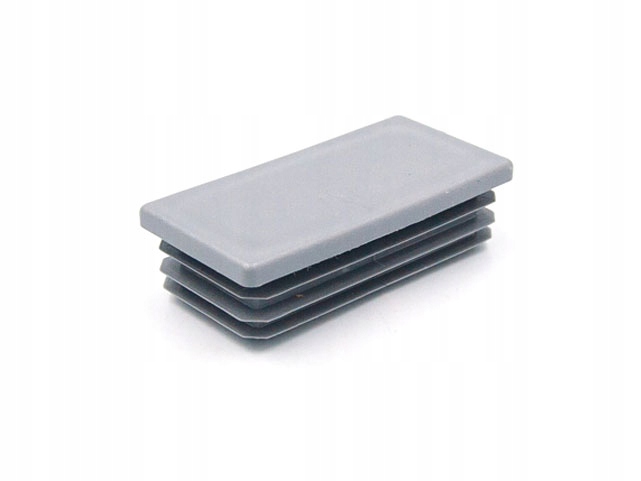 Záslepka 40x80 mm (100 ks) šedá Ral 7040 vnitřní pro trubky profilů sloupků