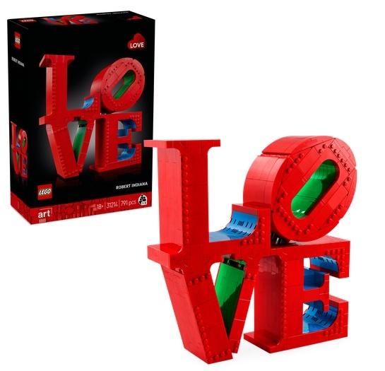 Lego(r) Art 31214 Sada pro stavbu sochy Love Roberta Indiany