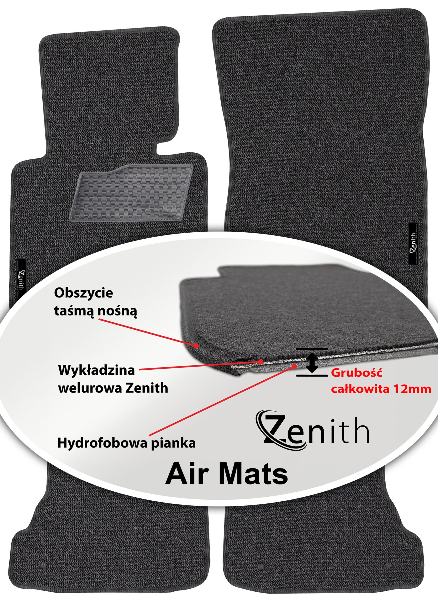 Bmw 3 E46 Cabrio 1998-2006 Velúrové koberčeky do auta Zenith Air Mats