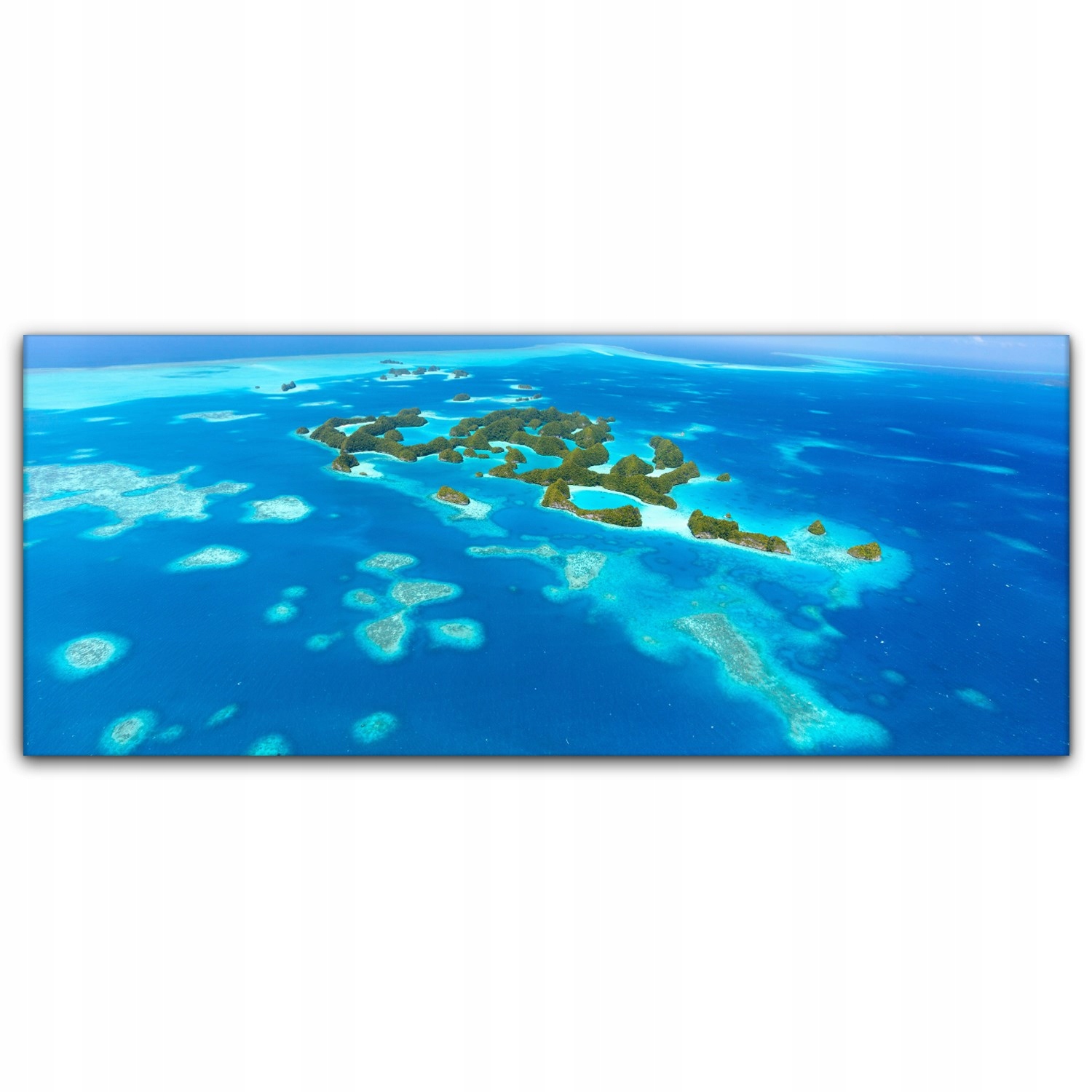 

Canvas na ramie ścienny 125x50 Palau Tropiki Wyspy