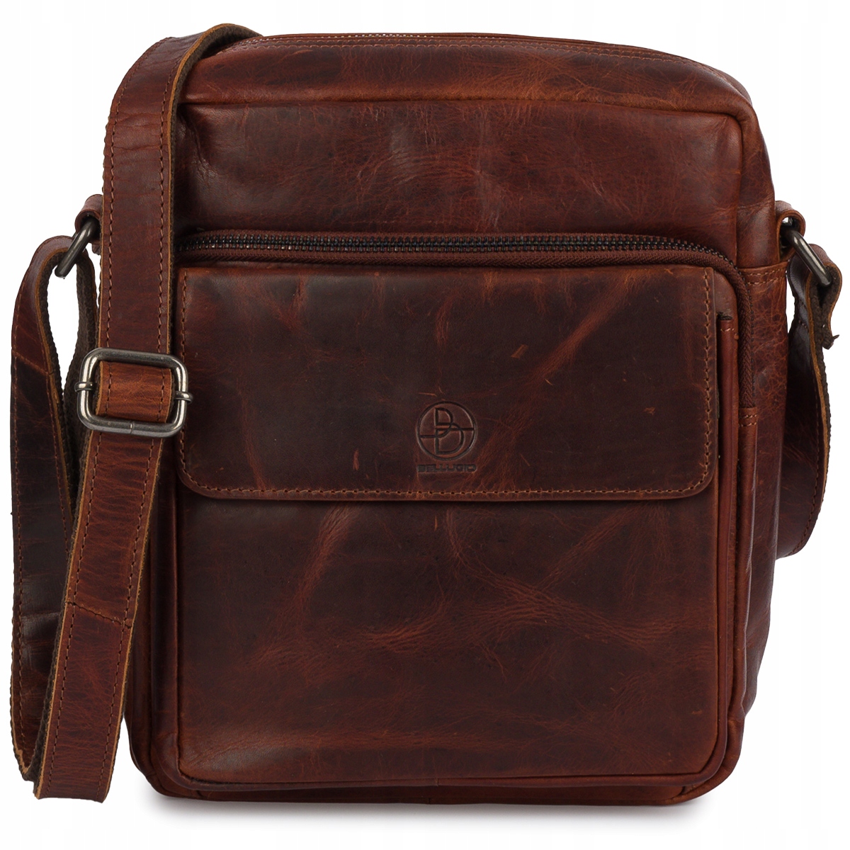 Prostorná pánská kožená taška Bellugio hnědá
