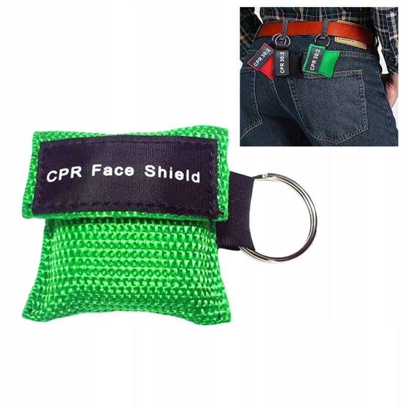 CPR Face Shield Mask Keychain Keying Outdoor Emergency Kit CPR Face Model gchyan