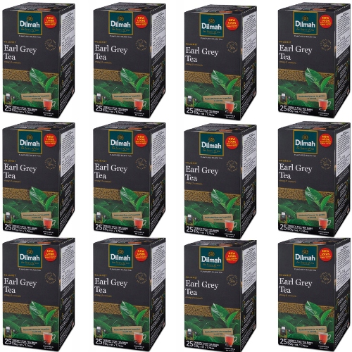 12x Herbata Dilmah Earl Grey bergamotka 25 kopert