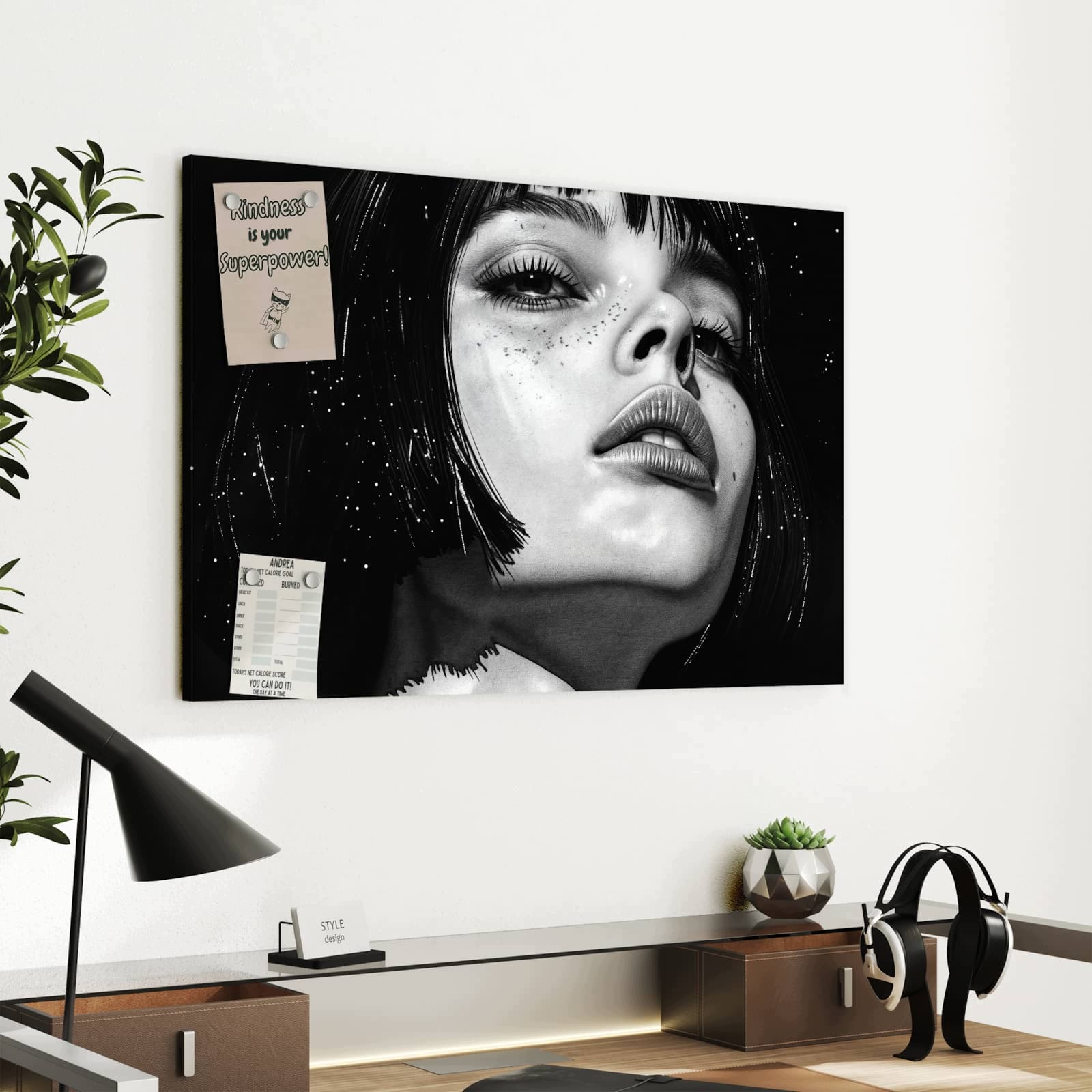 Magnetická tabule Mystický Pohled 60 × 40 cm
