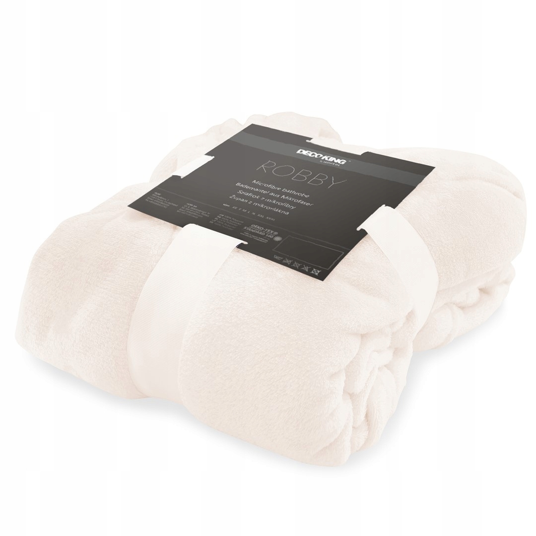 Szlafrok Mikrofibra Miękki z Kapturem Lina Roz.S Rozmiar S